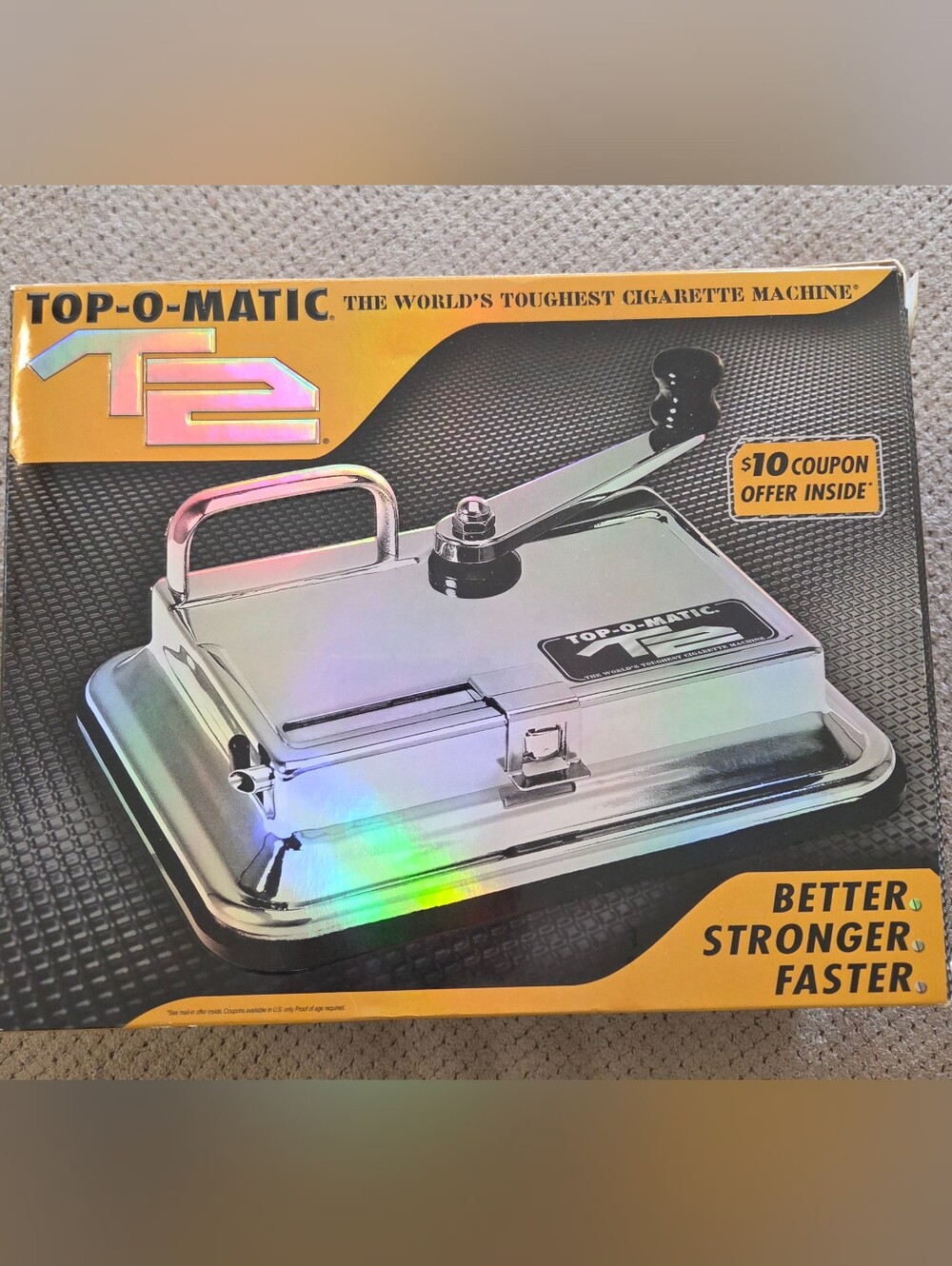 Top-O-Matic T2 Cigarette Machine The Top-O-Matic T2 is a heavy- duty, industrial